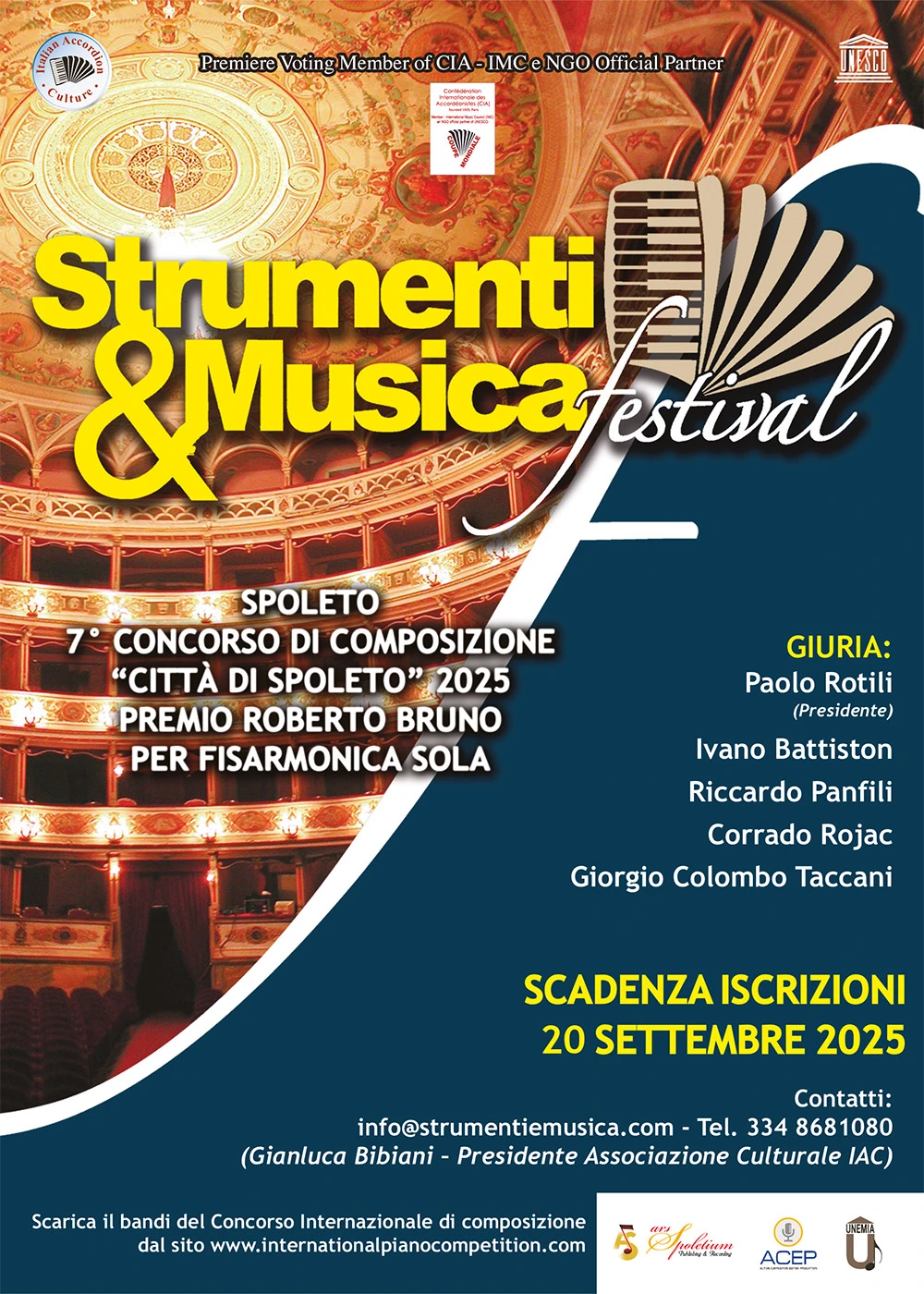 7° Concorso Internazionale di Composizione "Città di Spoleto" Premio Roberto Bruno
