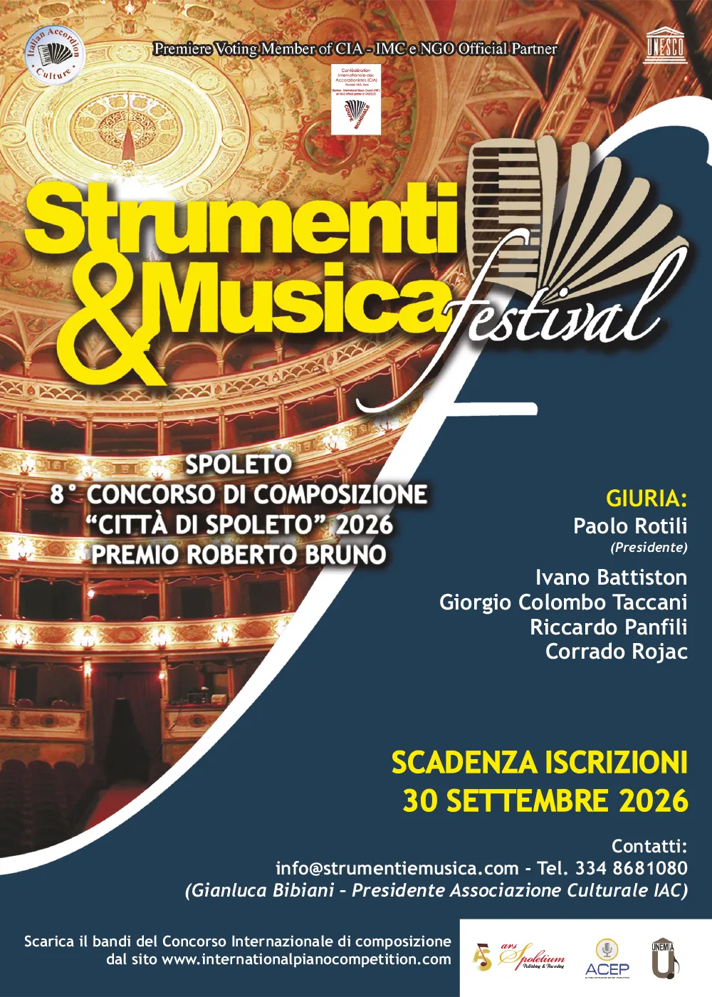 7° Concorso Internazionale di Composizione "Città di Spoleto" Premio Roberto Bruno